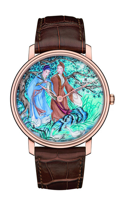 blancpain Haute Couture Painting Enemal Replica Watches