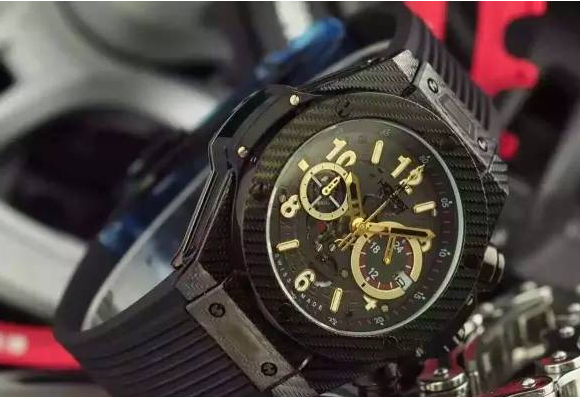 High-quality Black Rubber Straps Hublot Big Bang Fake Watches Especially For Jet Li