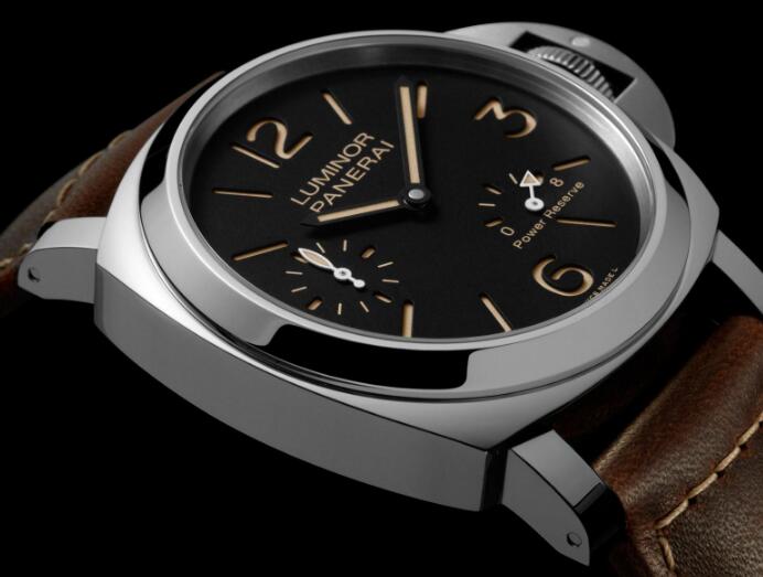 The Panerai has provided a power reserve of 8 days.